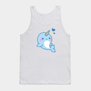 kawaii cute narwhal Tank Top